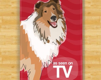 Collie Magnet - As Seen on TV - Sable Collie Gifts Funny Dog Fridge Magnets