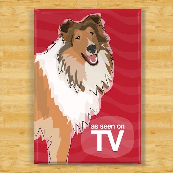 Collie Magnet - As Seen on TV - Sable Collie Gifts Funny Dog Fridge Magnets