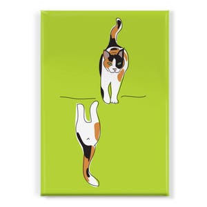 Clean Dirty Dishwasher Magnet with Kitty Cats - Funny Cat Dishwasher Magnet, Calico Cat, Black and White Cat, Orange Tabby and more