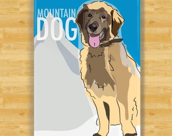 Leonberger Magnet - Mountain Dog - Leonberger Gifts Funny Dog Fridge Magnets