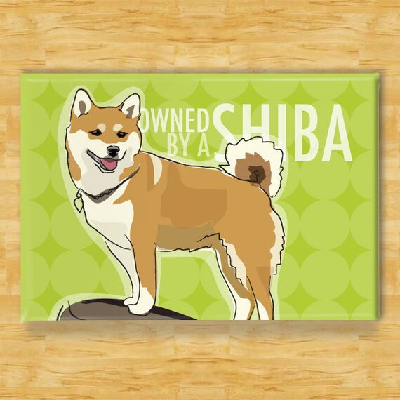 Shiba Inu Magnet Owned By A Shiba Shiba Inu Gifts Refrigerator Fridge Dog Magnet