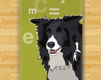 Border Collie Magnet - Einstein - Border Collie Gifts Funny Dog Fridge Magnets