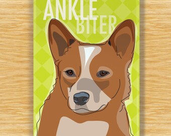 Australian Cattle Dog Magnet – Funny Fridge Magnets – Red Heeler is an Ankle Biter