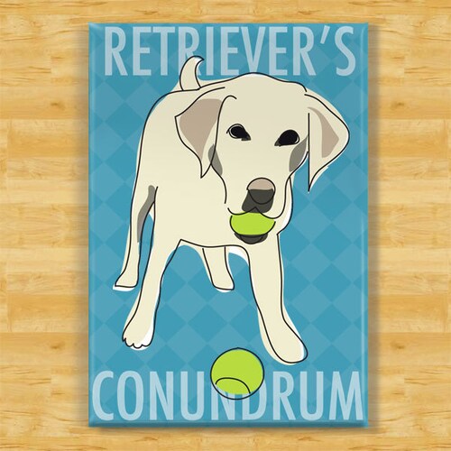 Labrador Gifts Set of 4 Fridge With Funny Yellow Lab Etsy