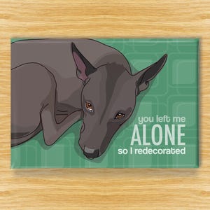 Xoloitzcuintli Dog Magnet, Xolo Mexican Hairless Dogs, Funny Fridge Magnets