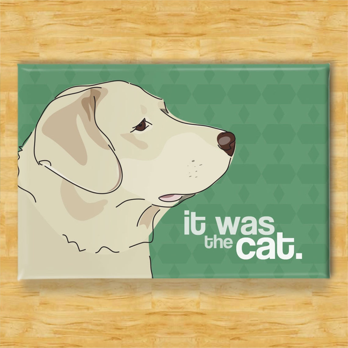 Fridge with Labrador Retriever It Was The Cat Etsy