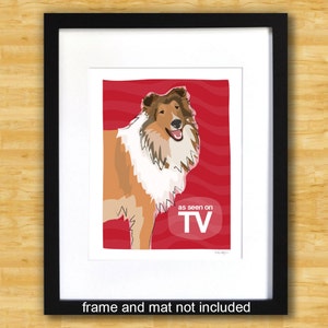 Collie Print As Seen on TV Collie Gifts Funny Dog Pop Art image 2