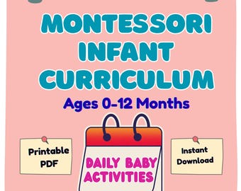Program nauczania dla niemowląt Montessori 0–12 miesięcy | Aktywności dla niemowląt, harmonogram dnia, kamienie milowe rozwoju i przewodnik po nauce