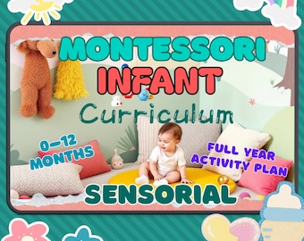 Montessori Infant Curriculum | 12 Month Sensorial Activities for Babies | Early Learning Printable PDF Guide
