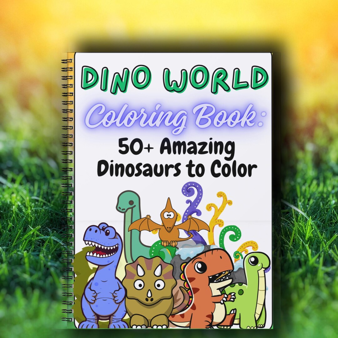 Dinosaur Coloring Book for Kids: 50+ Fun Dino Illustrations to Color ...