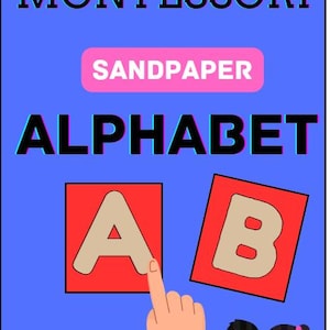 Montessori Sandpapier Großbuchstaben
