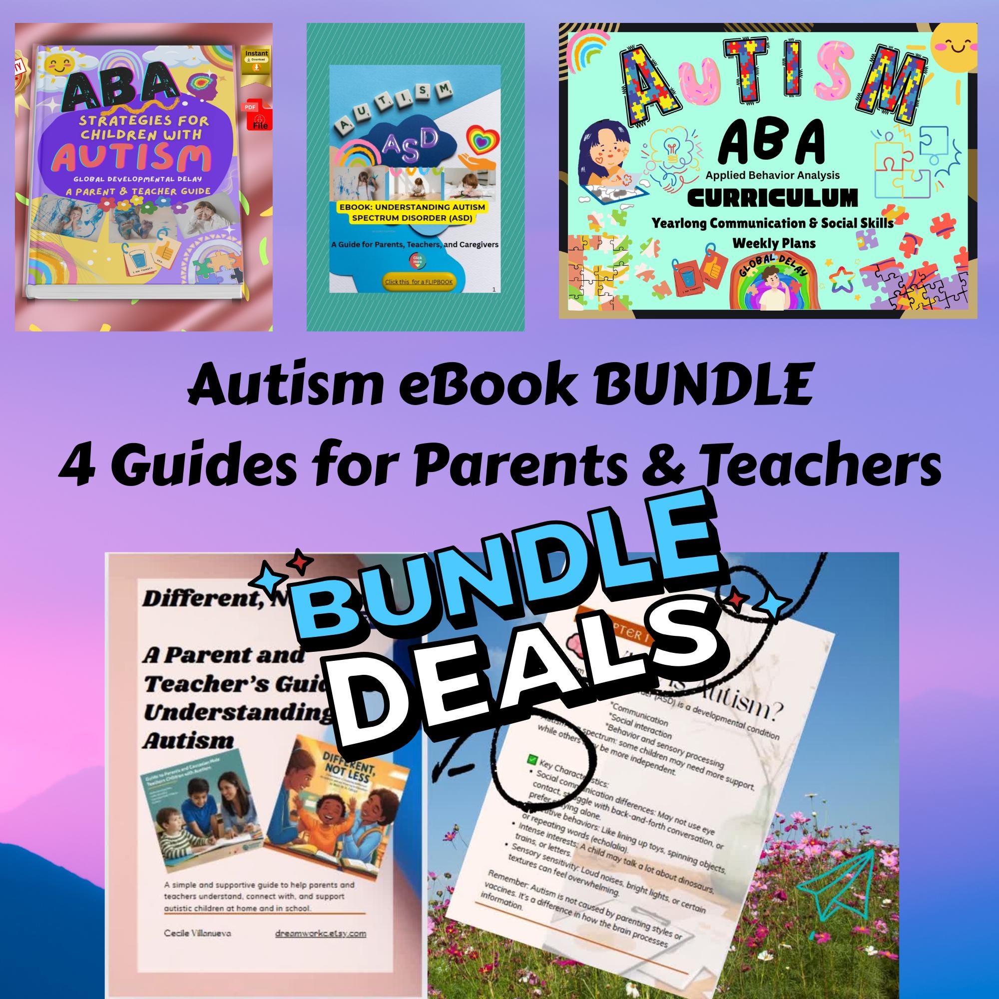 Autism ABA Curriculum Bundle | 12-month Program for Children With ASD ...