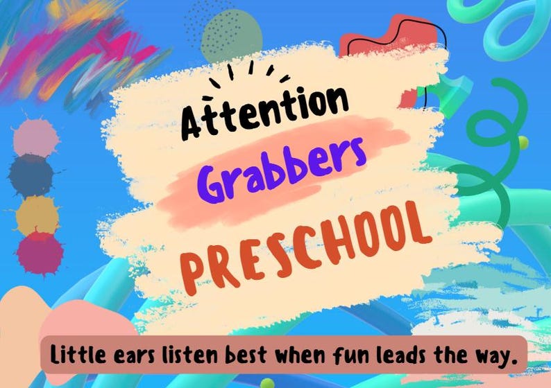 Preschool Attention Grabbers Printable | Classroom Call-and-response ...
