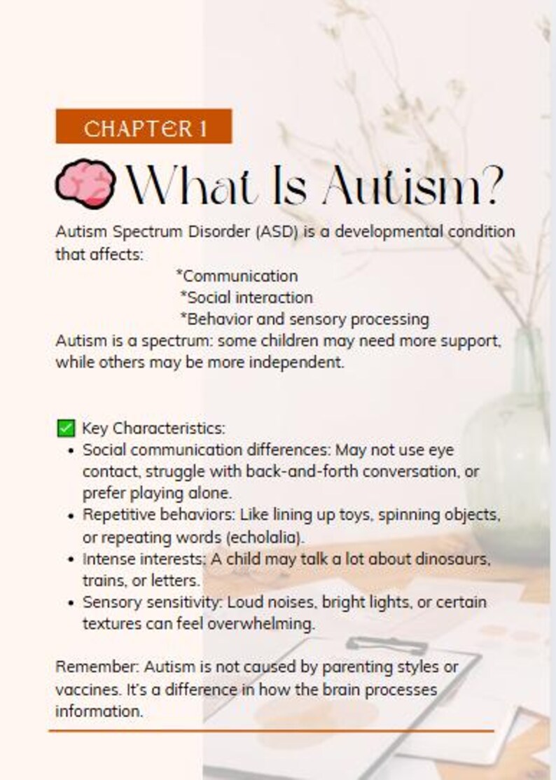 Autism Ebook – Practical Guide for Parents and Teachers, Understanding ...