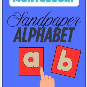 Montessori Sandpapier Alphabet für Kleinkinder und Vorschulkinder