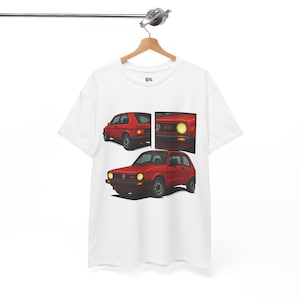 Golf GTI MK2 T-Shirt | Retro Hot Hatch Car Graphic Tee for Car Enthusiasts