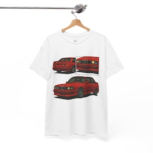Maglietta unisex classica da motorsport ispirata all'icona leggera RWD degli anni '80 con parafanghi a scatola e pura sensazione di guida analogica per gli amanti della velocità vintage