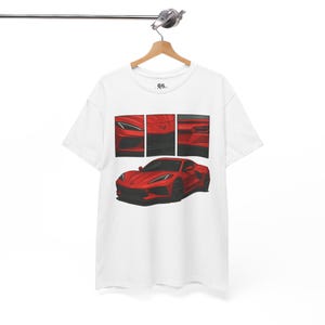 C8 Corvette Shirt | American Sports Car Graphic T-Shirt | Supercar Streetwear Gift for Car Lovers
