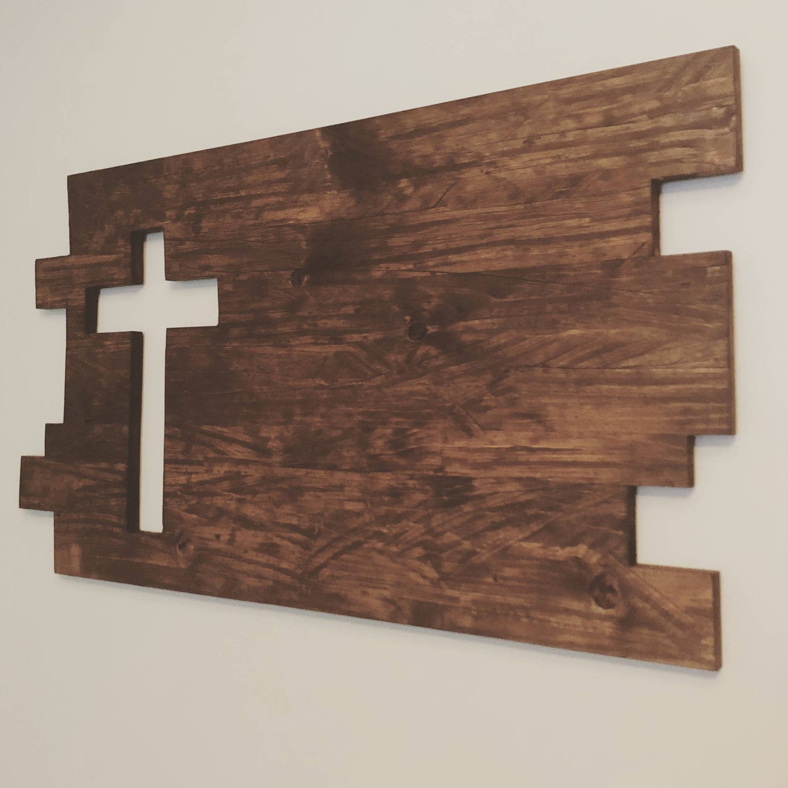 Rustic Wood Cross Art Panel, Cross, Wooden Cross, Cross Cutout Wood