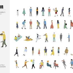 People Vector Illustration l Cute People illustration l Set of People illustration l People Bundle l People Vector Pack l Urban People