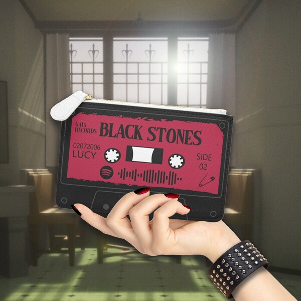 Black Stones Mini Clutch Bag