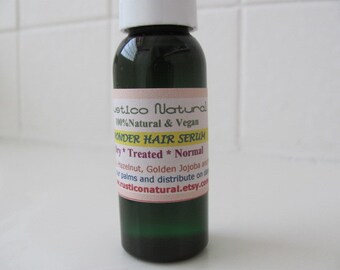 WONDER HAIR SERUM. Vegan. Organic All Natural Hair Treatment.