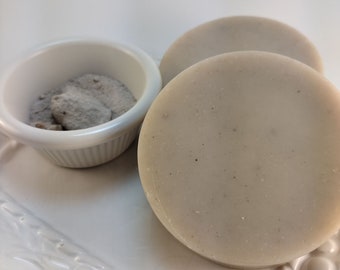 HAPPY FEET Pumice Stone Powder Soap. Exfoliating Soap. Soap for the Feet. Vegan Soap. Handmade Soap. Cold Process. Natural Soap