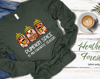 Pumpkin Spice Tshirt | Halloween Cute Ghost Sweater | Autumn It's Fall Y'all Shirt | Teacher Trick or Treat Tee