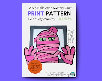 Halloween Quilt Pattern - PRINT shipped via mail