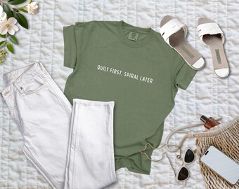 Funny Quilting Tee | Quilter Gift Shirt | Comfort Colors Graphic T-Shirt | Quilt Retreat Apparel
