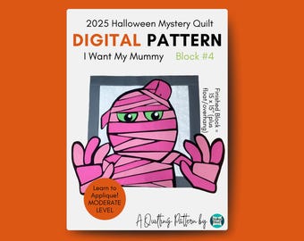 Halloween Quilt Pattern DIGITAL DOWNLOAD - PDF, PNGs, SVGs