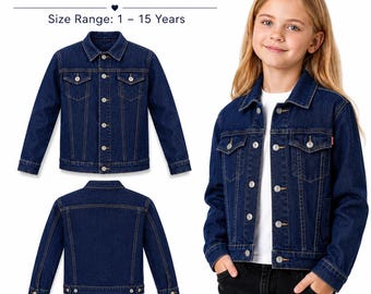 Kids Unisex Canvas Jacket Sewing Pattern | Ages 1-15 (Digital Download)