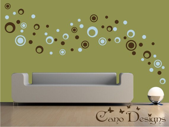 Dots and Rings 2 Colors 5 Sizes Vinyl wall decals | Etsy
