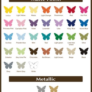 Butterflies Set of 24, 2 colors, Vinyl wall decals, living room, nursery, kids & teens room, removable decals stickers image 3