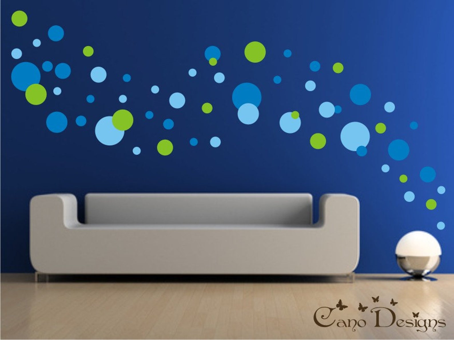Polka Dots, 3 Colors, 5 Sizes - Vinyl Wall Decals Stickers, Kids Room ...