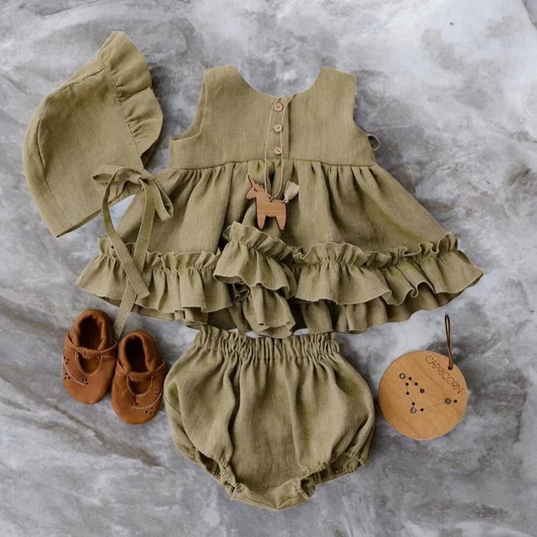 Sleeveless Summer Dress For Baby Girl In Cotton Stuff main image 0