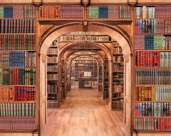 Library Wallpaper Etsy