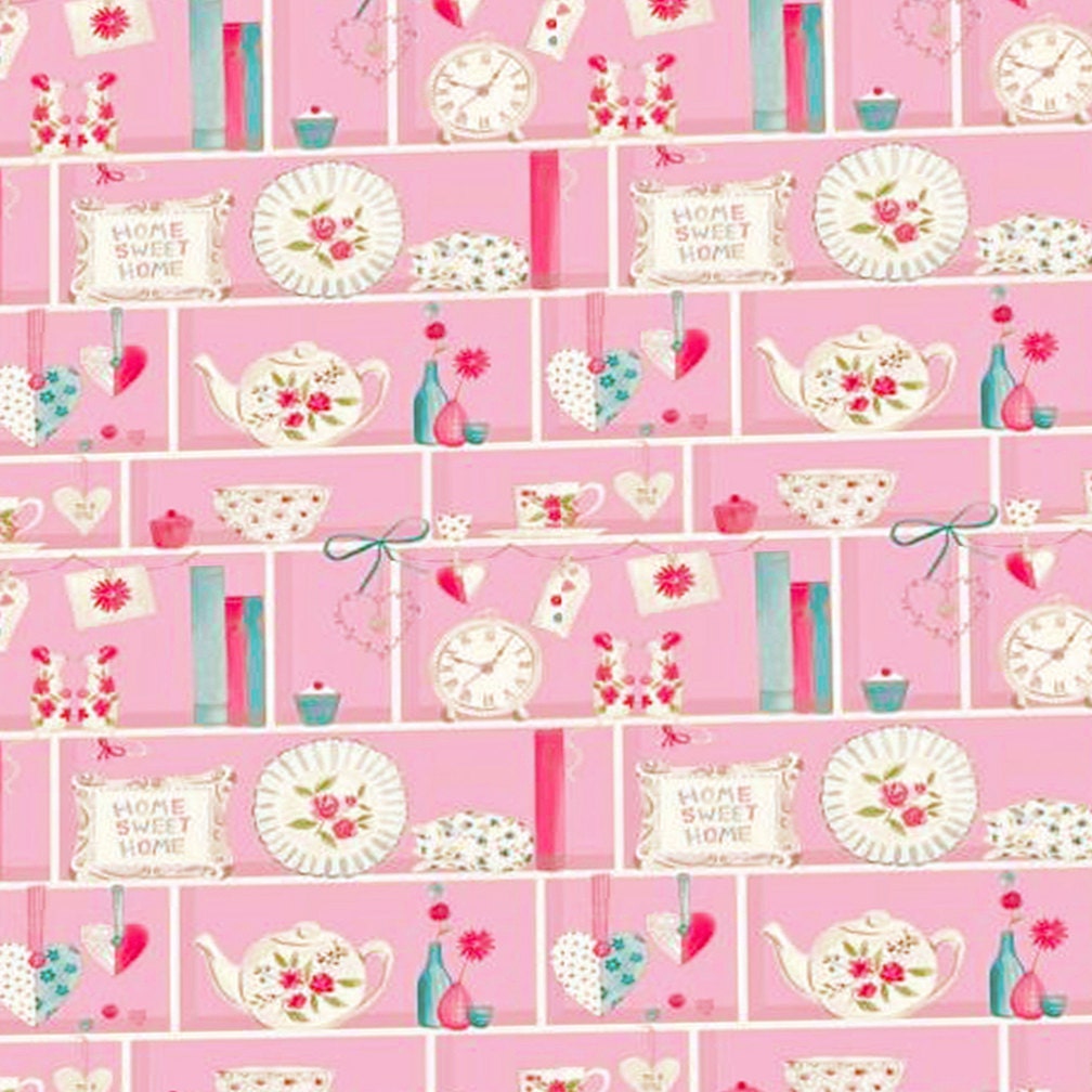 Dolls House Wallpaper 1/12th or 1/24th Scale Kitchen Pink Etsy