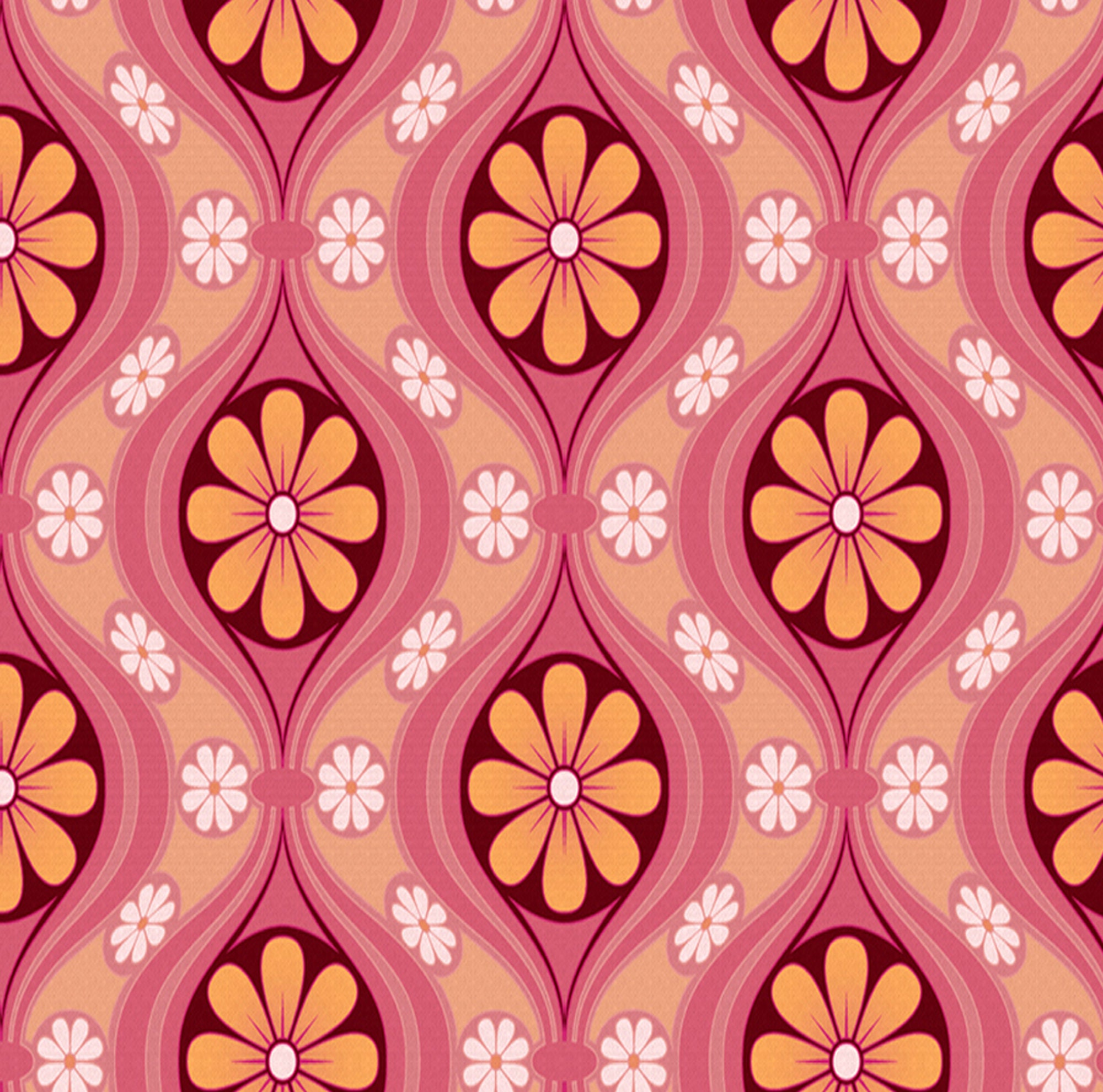 Download Vintage 60s Geometric Pattern In Yellow Wallpaper  Wallpaperscom