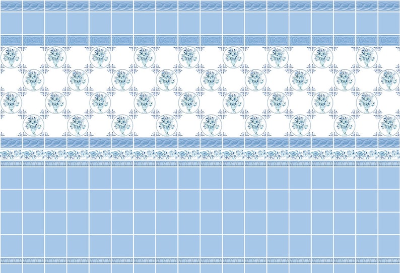 Dolls House Wallpaper 1 / 12th Scale Kitchen Quality Matte - Etsy