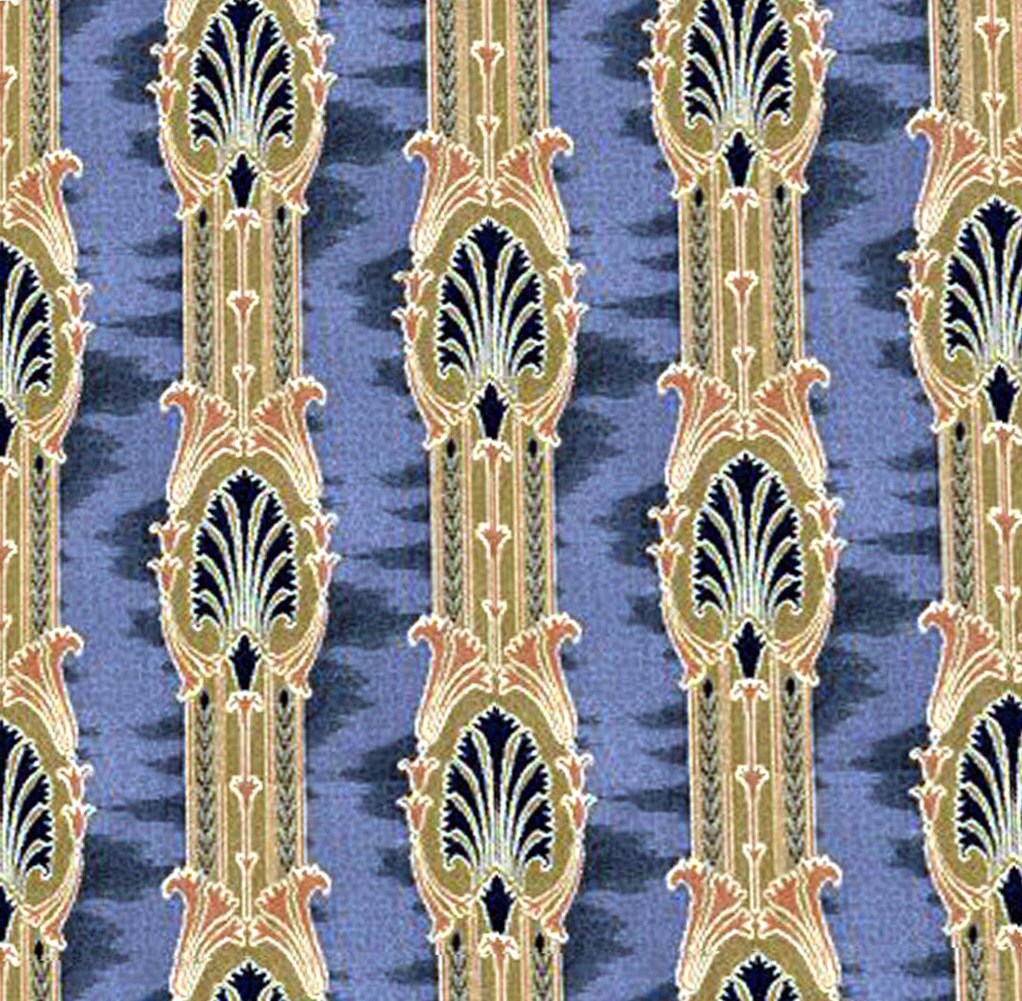 Dolls House   Wallpaper 1/12th or 1/24th scale Quality Paper Blue Dollhouse Miniature #177
