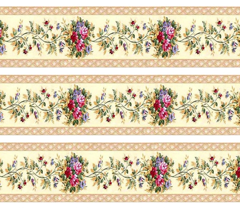 Dolls House Wallpaper Border 77 Ins Long 1/12th 1/24th Choice Etsy UK