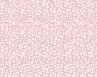 Dolls House Wallpaper 1/12th or 1/24th scale Very small pattern Pink Floral #854