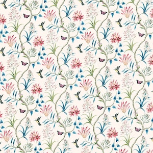 Dolls House  Wallpaper 1/12th or 1/24th scale Quality Paper Birds Dollhouse  Miniature#338