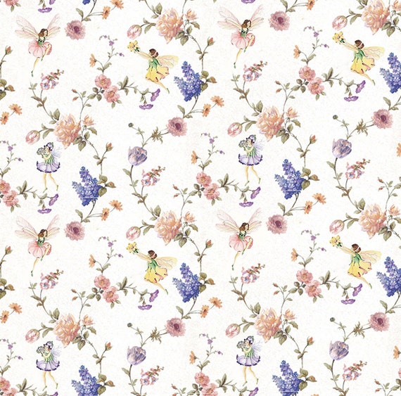 Dolls House Wallpaper 1 12th or 1 24th scale Quality Paper Fairies Dollhouse Miniature 53