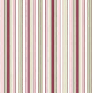 Dolls House Wallpaper 1/12th or 1/24th scale Quality Paper Stripe Wine Beige #274