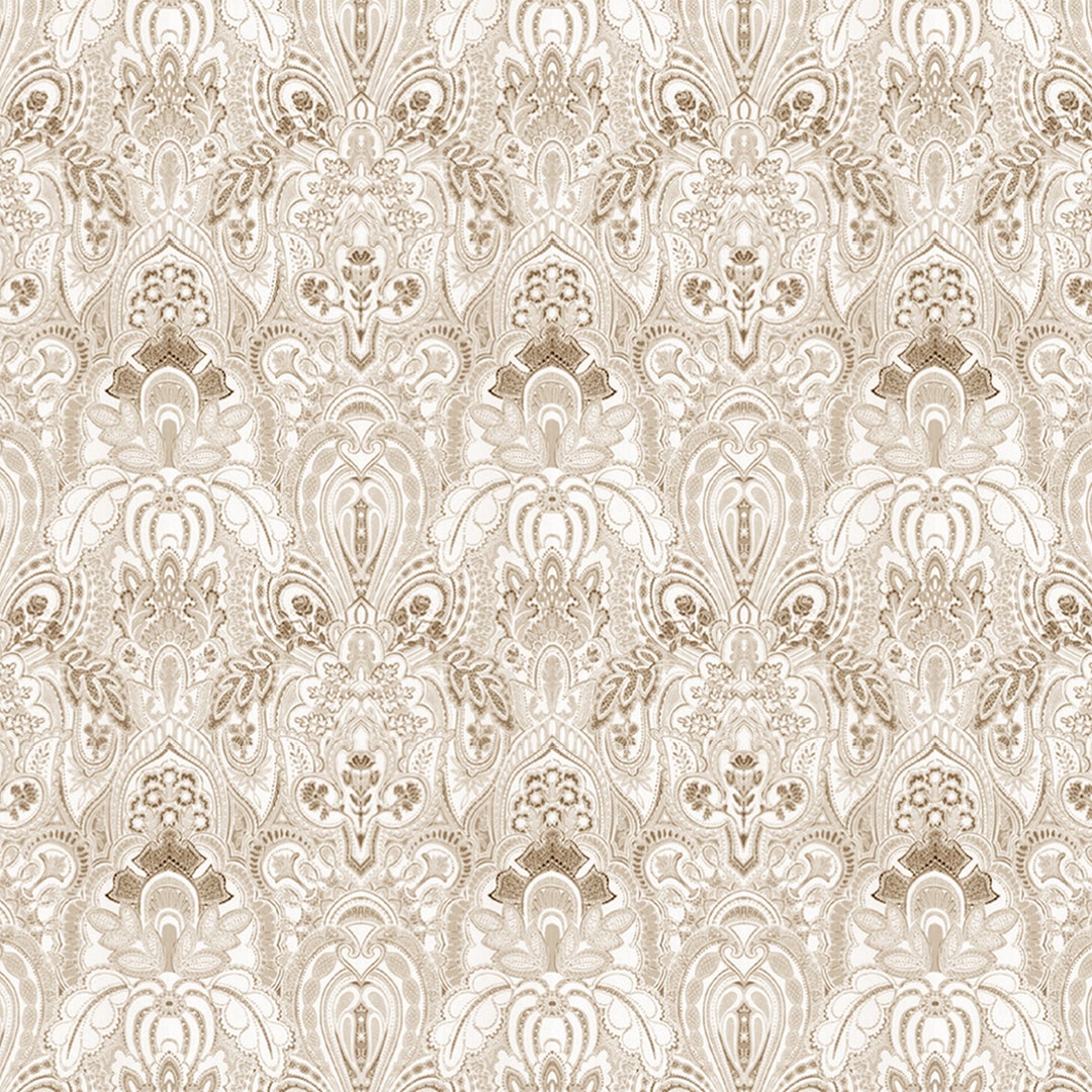 Dolls House Wallpaper 1/12th or 1/24th Scale Quality Paper Beige Vintage Damask Miniature 927 Etsy