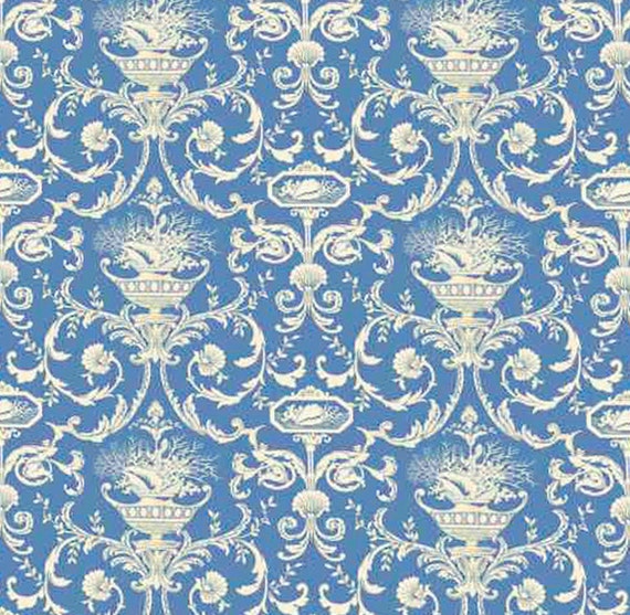 Casa De Muñecas Wallpaper 1//12th 1//24th Escala Azul De Papel De Calidad # 196