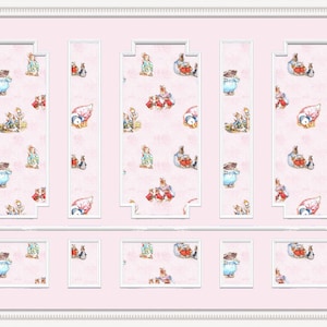 Maison de Poupées Papier Peint échelle 1/12th 1/24th Rose Papillons Papier de Qualité #402 Maison de Poupées Papier Peint échelle 1/12th 1/24th Rose Papillons Papier de Qualité #402