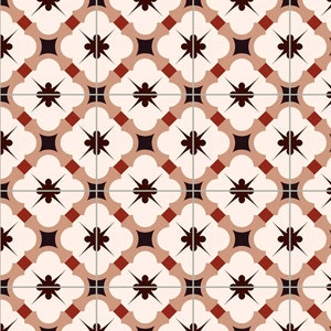 Dollhouse Doll House Brown Tile effect Floor Panel Sheet Flooring 1/12th or 1/24th #35